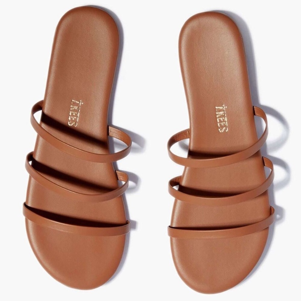 TKEES The Emma Leather Sandals Size 11 New without box Vacation Beach Resortwear